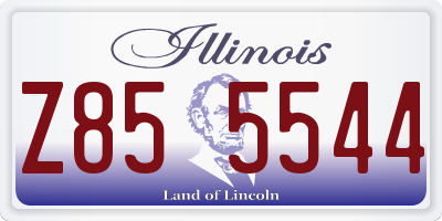 IL license plate Z855544