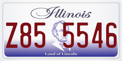 IL license plate Z855546