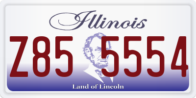 IL license plate Z855554
