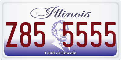 IL license plate Z855555