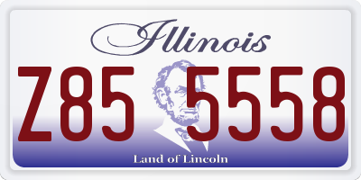 IL license plate Z855558