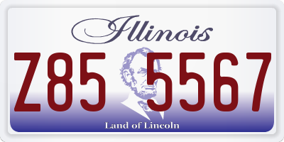 IL license plate Z855567