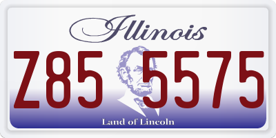 IL license plate Z855575