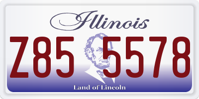 IL license plate Z855578