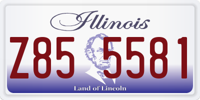 IL license plate Z855581