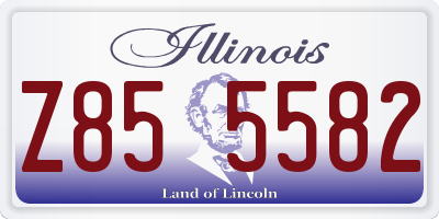 IL license plate Z855582