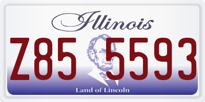 IL license plate Z855593