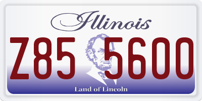 IL license plate Z855600
