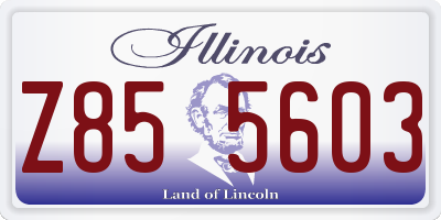 IL license plate Z855603