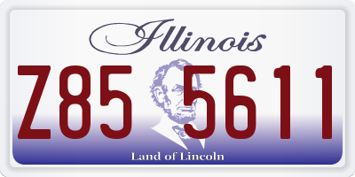 IL license plate Z855611