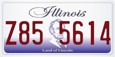 IL license plate Z855614