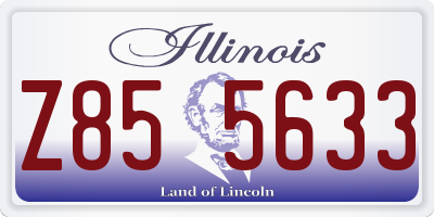 IL license plate Z855633