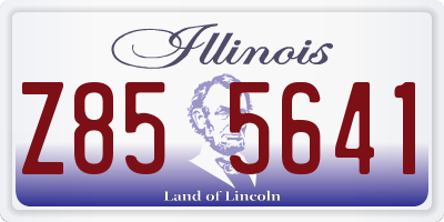 IL license plate Z855641