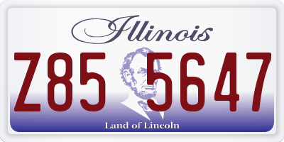 IL license plate Z855647