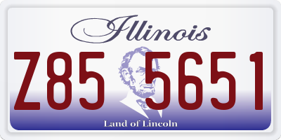IL license plate Z855651