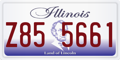 IL license plate Z855661