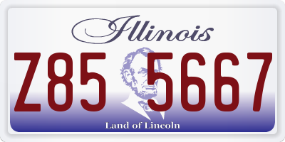 IL license plate Z855667