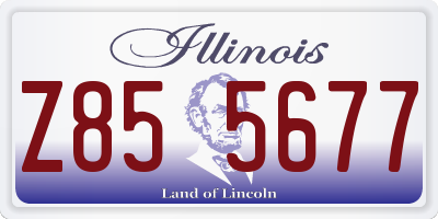 IL license plate Z855677
