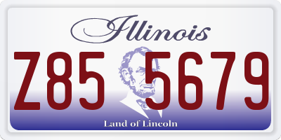IL license plate Z855679