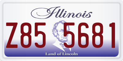 IL license plate Z855681