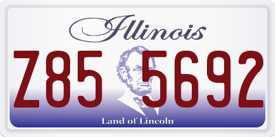 IL license plate Z855692