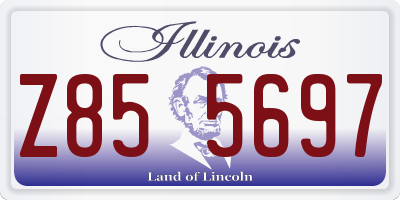 IL license plate Z855697