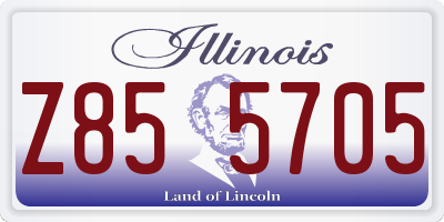 IL license plate Z855705
