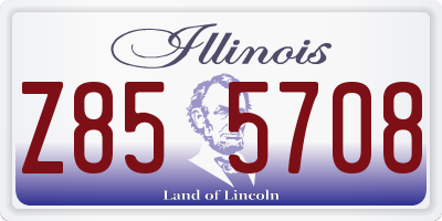 IL license plate Z855708