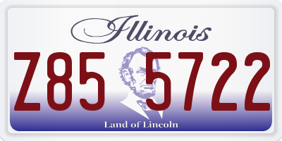 IL license plate Z855722