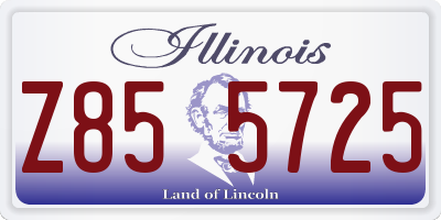 IL license plate Z855725