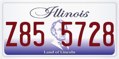 IL license plate Z855728