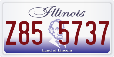 IL license plate Z855737