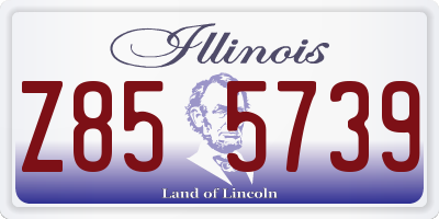 IL license plate Z855739