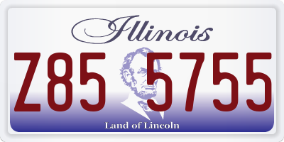 IL license plate Z855755