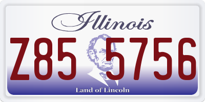 IL license plate Z855756