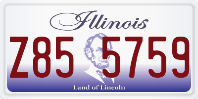 IL license plate Z855759