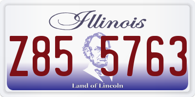 IL license plate Z855763