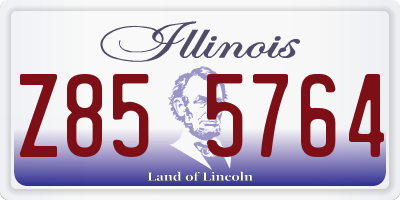 IL license plate Z855764