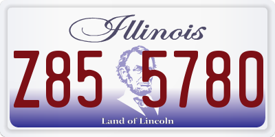 IL license plate Z855780