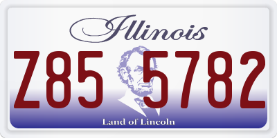 IL license plate Z855782