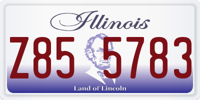 IL license plate Z855783