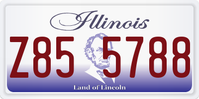 IL license plate Z855788