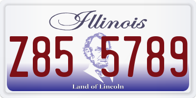 IL license plate Z855789