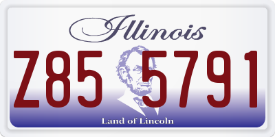 IL license plate Z855791
