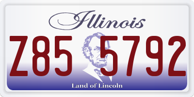 IL license plate Z855792
