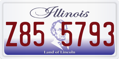 IL license plate Z855793