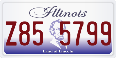 IL license plate Z855799