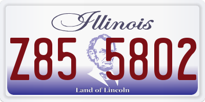 IL license plate Z855802