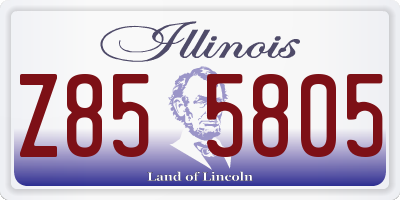 IL license plate Z855805