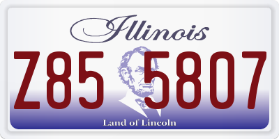 IL license plate Z855807